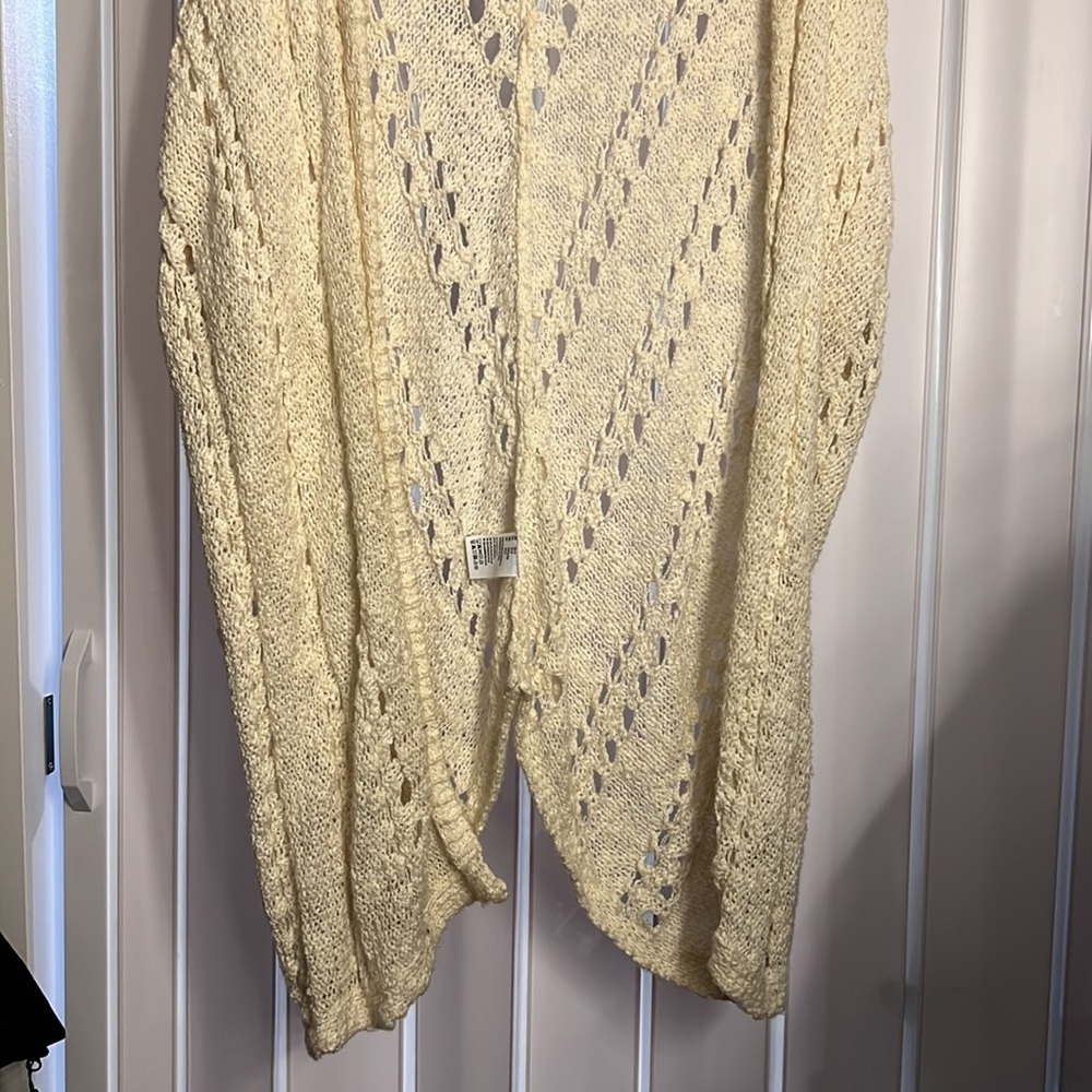 [AEO] Oversized Sleeveless Crochet Cardigan - Picture 2 of 2